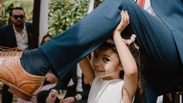 Niña sonrriendo en Quinta San Carlos