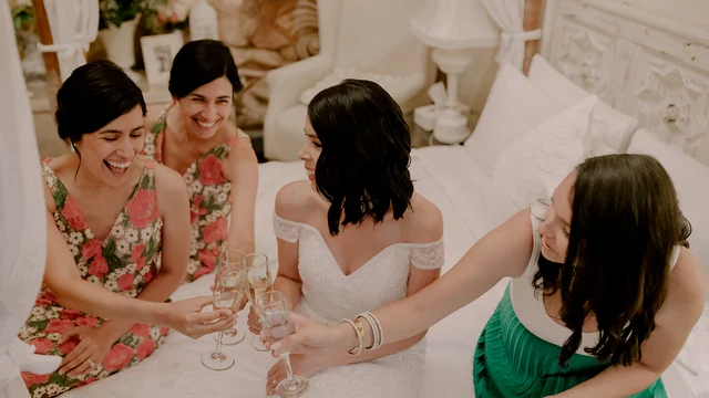 Niña sonrriendo en Quinta San Carlos