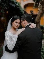 Back of the bride's dress